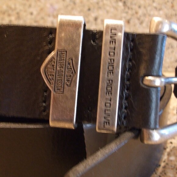 Men's Harley Davidson Live to Ride Leather Belt ! 46/48 NWT! - Picture 2 of 2